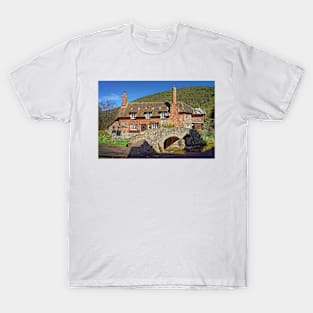 Allerford Packhorse Bridge and Cottage T-Shirt